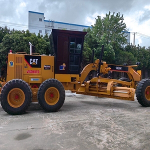 Niveleuse à moteur CAT 140H d'occasion, niveleuse routière Caterpillar 140H d'origine, équipement de construction hydraulique à vendre - Product Image 5