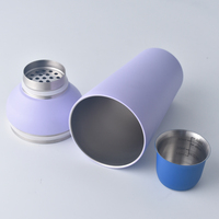 Shaker à cocktails violet en acier inoxydable 550 ml, écologique, personnalisable avec logo, nouvelles innovations, prix avantageux