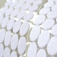 Crochet et boucle blancs de points collants de 12mm 15mm 20mm avec l'adhésif fort