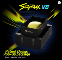 Souris de jeu sans fil ultra-légère non poreuse SCYROX V8, capteur Pixart 3950, 8 carats, faible taux de détection de mouvement, souris à micro-mouvement
