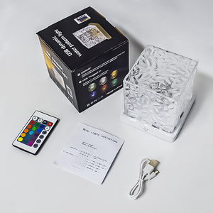 Luminorthe <span class=keywords><strong>Lumena</strong></span> Décoration de chambre à coucher RVB Lumière de nuit à flamme rotative à 16 couleurs Projecteur d'eau océanique Lumières d'ondulations d'eau Lampe - Product Image 6