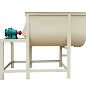 Máquina mezcladora horizontal de cinta de alimentación para ganado y ovejas de 1 tonelada