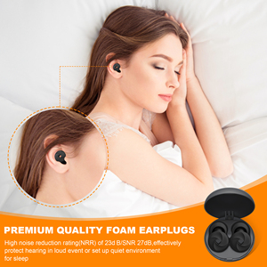 Bouchons d'oreilles en silicone réutilisables, anti-bruit, doux, pour la natation, isolation acoustique, pour dormir - Product Image 3