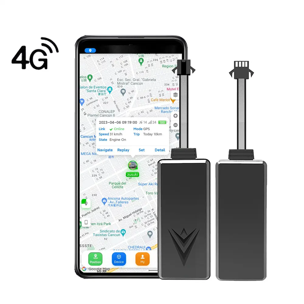 Rastreador ระบบติดตาม4G ติดตาม GPS CA003รถยนต์รถจักรยานยนต์ติดตาม GPS พร้อมแพลตฟอร์มฟรี