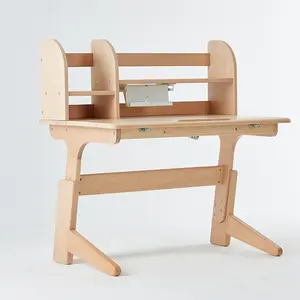 Conjunto infantil de mesa de madeira e cadeiras montessori