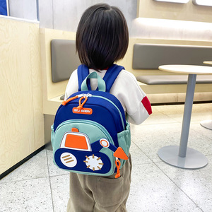 Adorable Sac à Dos Scolaire Tendance Pelleteuse pour Garçons, Petit Sac de <span class=keywords><strong>Maternelle</strong></span> Voiture pour Enfants avec Fonction Imperméable et Doublure en Polyester - Product Image 4