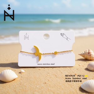 Bracciale in Acciaio Inossidabile Stile Gabbiano, Gioielli alla Moda - Product Image 2