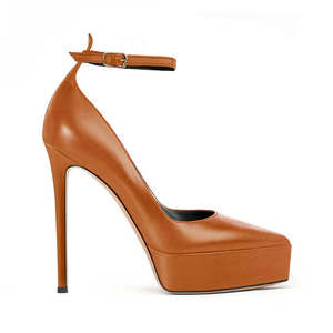 2026 Sexy <span class=keywords><strong>Décolleté</strong></span> in Pelle Rossa con Cinturino alla Caviglia, Tacchi a Spillo 14 CM, Scarpe da Ballo Stile Formale, <span class=keywords><strong>Décolleté</strong></span> con <span class=keywords><strong>Tacco</strong></span> da Donna - Product Image 3