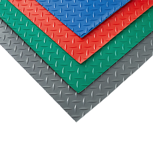 Tapis de <span class=keywords><strong>sol</strong></span> de garage Real Relax 7,5 x 17 pieds, motif diamant, épaisseur 4 mm, antidérapant, protection de <span class=keywords><strong>sol</strong></span> en <span class=keywords><strong>PVC</strong></span> pour garages et salles de sport, noir foncé - Product Image 2