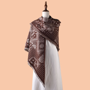 Bufanda Triangular Clásica con Borlas y Diseño Paisley, Chal de Moda Cálido de Imitación de Cachemira para Otoño e Invierno - Product Image 1