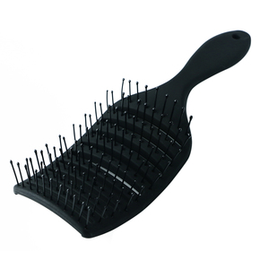 Kunststoff-Haarstyling-Werkzeuge Kamm entwirren gebogene belüftete Bürste Haar bürste für lockiges Haar - Product Image 3