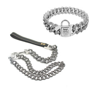 Collar de perro de cadena grande al por mayor collar de perro de lujo diseños de cadena de oro collar de perro chapado en oro - Product Image 2