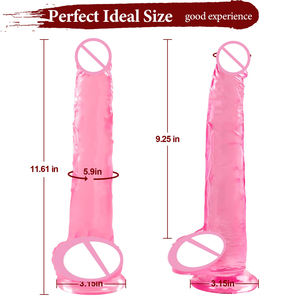 Gelance Großer 11,61-Zoll Dicker Silikon-Saugnapf-<span class=keywords><strong>Dildo</strong></span> mit Lebensechtem Hautgefühl Weich Rosa Wasserdicht für Frauen & Männer - Product Image 2