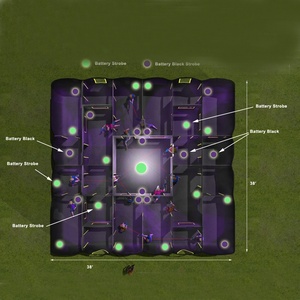 Arène de laser game gonflable Raider, arène de laser game gonflable, labyrinthe gonflable - Product Image 4