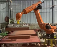 Robot industriel KUKA, charge utile de 120 kg, portée de 2700 mm, manipulation de briques, pierres, bois, palettisation, favori des usines de construction