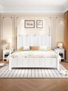 Traditional Queen Size Wooden <b>Platform</b> <b>Bed</b> With Storage Black <b>Frame</b> And Patterned Headboard - Product Image 5
