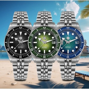 Reloj Deportivo de Buceo para Hombre San Martin SN0148GX 40-44mm, Miyota 9015, Esfera con Efecto Rayos de Sol, Lujoso, Automático, Mecánico, 20 Bar - Product Image 4
