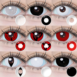 Lentilles de contact Magister pour Halloween, livraison gratuite, Anime fou, Big Eye Soft, Cosplay annuel, Lentille <span class=keywords><strong>Sharingan</strong></span> - Product Image 2