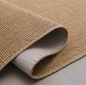 Tappetino in juta naturale con supporto in gomma Non antiscivolo tappeto in canapa Design-Q tappeto doppio lato <span class=keywords><strong>per</strong></span> soggiorno - Product Image 3