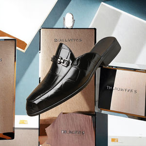 รองเท้าลำลองแบบสวมสำหรับผู้ชาย Summer Baotou และรองเท้าแตะกันลื่น พื้นรองเท้าด้านในทำจากยางนุ่ม ทันสมัย เหมาะสำหรับสไตล์สบายๆ - Product Image 3