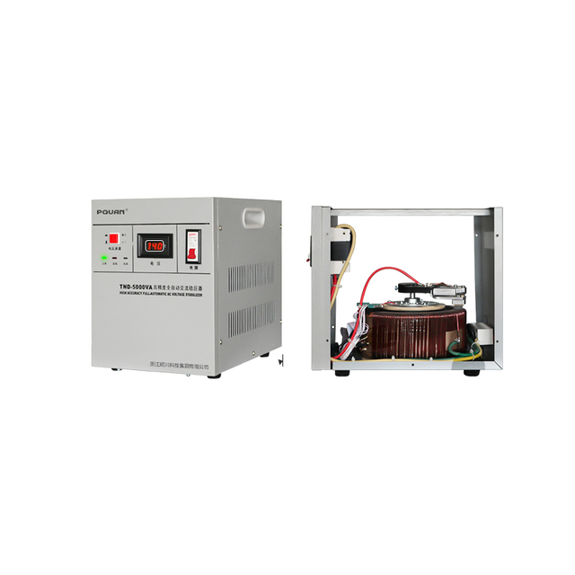 Single-Phase Copper SVC Voltage Regulator TND-5KVA AC Automatic 220V Industrial Use High Efficiency