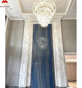 Gạch Thạch Anh Mặt Bàn Đá Cẩm Thạch Màu Xanh Dương Tự Nhiên Azul <span class=keywords><strong>Macaubas</strong></span> Sang Trọng - Product Image 6