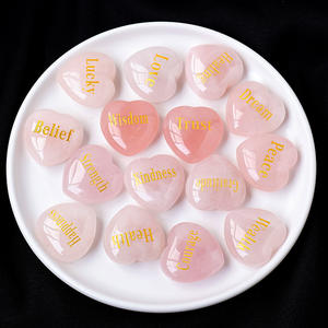 30mm dorado 7 Charka piedras preciosas talladas paz Natural <span class=keywords><strong>salud</strong></span> <span class=keywords><strong>runas</strong></span> doradas Corazón de cuarzo rosa <span class=keywords><strong>para</strong></span> regalo - Product Image 4