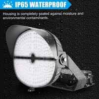 Lámpara LED de 500W para Estacionamiento, 70000LM, 5000K, Luz Diurna, ETL IP65, Encendido/Apagado Automático, con Brazo, Regulable, para Estadios Deportivos