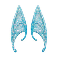 Oreilles d'elfe brillantes brillent dans le noir Latex ange Vampire fée oreilles pointues Halloween Cosplay Costume Photo accessoires fournitures de fête