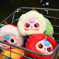 Mignonne poupée en peluche unisexe pour bébé, série trois fruits, boîte mystère en PVC, avec thème animal Cinnamoroll, échelle 1/12, emballage d'origine pour