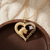 Collar con Colgante de Guepardo en Forma de Corazón de Plata de Ley S925, Joyería con Acabado Cepillado, Collar de Moissanita para el Amor