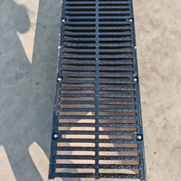 Heavy Duty D400 Drainage Channel 1M Grilles en fonte haute capacité Drains de canal pour cour extérieure Clôture Trottoir Patio
