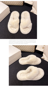 Chaussons d'hiver pour femmes et hommes, taille universelle, antidérapants, doux et chauds, chaussures d'intérieur pour l'hiver - Product Image 4