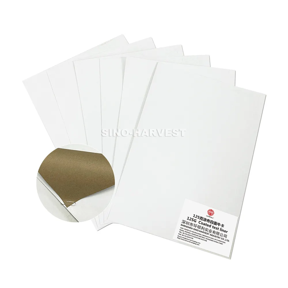 Goedkope Prijs Witte Top Kraft Voering Uit China Ongecoat/Gecoat Kraft Papier Roll Board