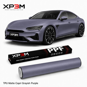 ฟิล์มหุ้มรถยนต์ XP3M Matte Capri Grayish Purple Matte Satin TPU สี PPF ความหนา 7.5 มิล ซ่อมแซมตัวเองได้ ป้องกันรอยขีดข่วน ป้องกันการเหลือง - Product Image 1