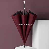 Parapluie automatique personnalisé avec logo pour la marque, résistant au vent, robuste, promotionnel, parapluie de pluie pour les cadeaux d'entreprise, d'hôtel