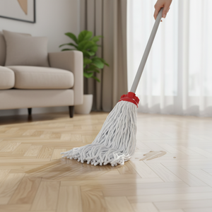 Gizmop 200 Gr Wet Mop Microfibre Fabric Head Self-Wringer Rectangular Parquet Flooring-Antibacterial Reusable Sustainable - Product Image 3