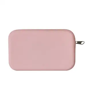 Borsa portamonete cosmetica in silicone morbido e resistente di vendita calda borsa portamonete con cerniera borsa portamonete da donna monedero