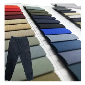 WATERPROOF WOVEN RIPSTOP 90 Nylon 10 Spandex Fabric For Cargo Pants