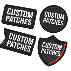 Custom Durable 3D Soft Rubber Waterproof Logo <b>Patches</b> Heat Press <b>Sew</b>-<b>On</b> Options for Clothing Hats & Gear OEM Available - Product Image 2