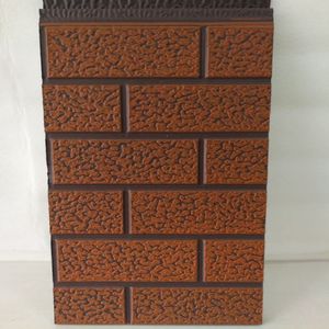 Panel de pared PU panel sándwich al aire libre decorativo aislado en relieve Metal <span class=keywords><strong>fachada</strong></span> - Product Image 5