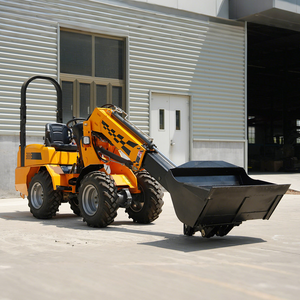 Gratis pengiriman mesin penggerak tanah hidrolik pemuat pertanian Diesel empat roda penggerak pemuat roda Pertanian ujung depan pemuat roda pertanian - Product Image 3