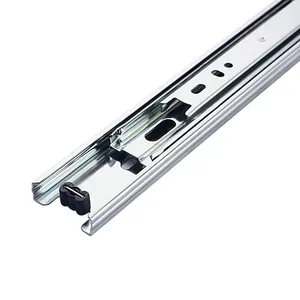 iron material drawer glides telescopic channel ball bearing drawer slide