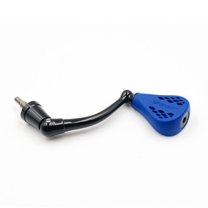 Empuñadura para carrete de pesca, 66mm, fibra de carbono, 35mm, TPE, azul, para carretes giratorios Penn 420ss 430ss - Product Image 1