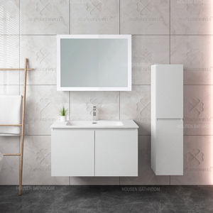 Armoires de salle de bain flottantes de luxe suspendues <span class=keywords><strong>sous</strong></span> l'évier au design personnalisé avec armoire latérale - Product Image 3