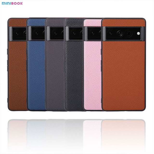 Super Slim High Quality PU Pebble Leather Phone Case for Google Pixel 6 7 Pro Wholesales Business Mobile Phone Cases