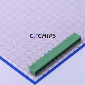 KF2EDGVC-7.62-12P Plug-in Terminal Block Through hole,P=7.62mm Connector Board-to-Board / Socket - Closed 1x12P 7.62mm Green - Product Image 1