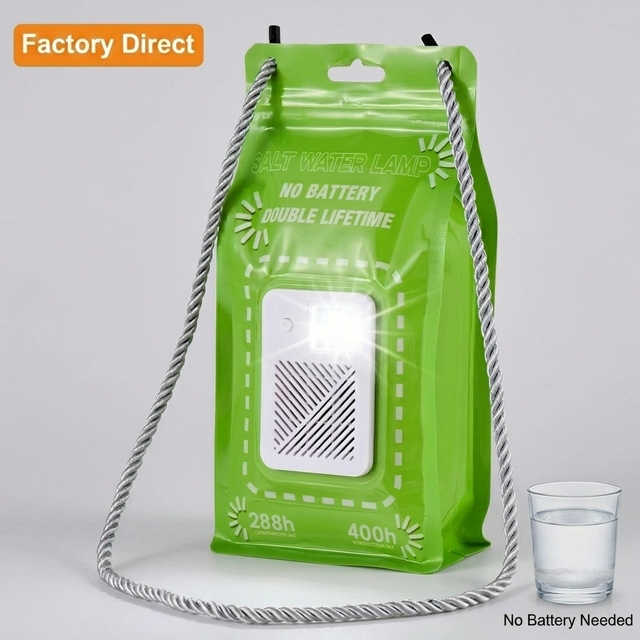 Lighting Technology Salt Water Lamp No Batteries Required Suitable for Power Outage Camping Light Emergency Survival Kit