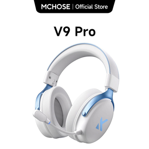 Mchose ชุดหูฟังสำหรับเล่นเกมไร้สาย V9 <span class=keywords><strong>Pro</strong></span> แบบครอบหูแบบไดนามิกเสียงรอบทิศทางเวลาหน่วงต่ำตัดเสียงรบกวนไมโครโฟนสำหรับพีซี PS5สวิตช์ - Product Image 1