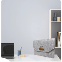 Nouvelle pochette élégante pour ordinateur portable en feutre de 14 pouces, étui pour ordinateur portable, pochette pour documents, avec feutre